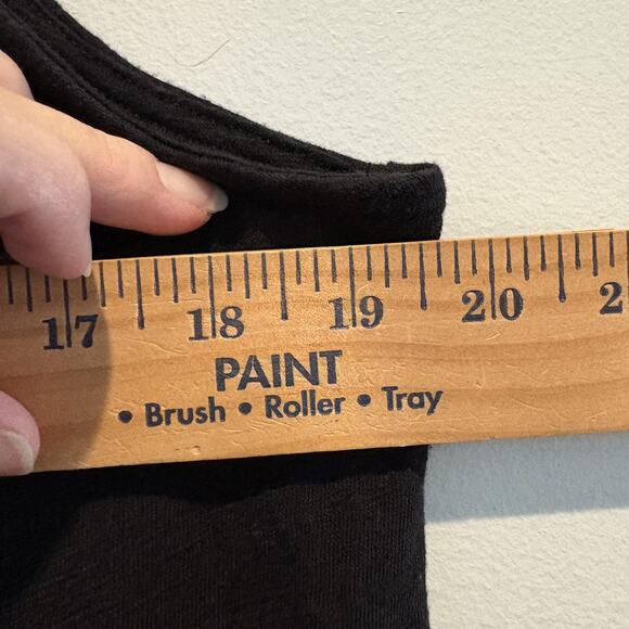 78 & Sunny Women Medium Black Button Front Tie Hem Sleeveless Casual Tank Top - Picture 8 of 11